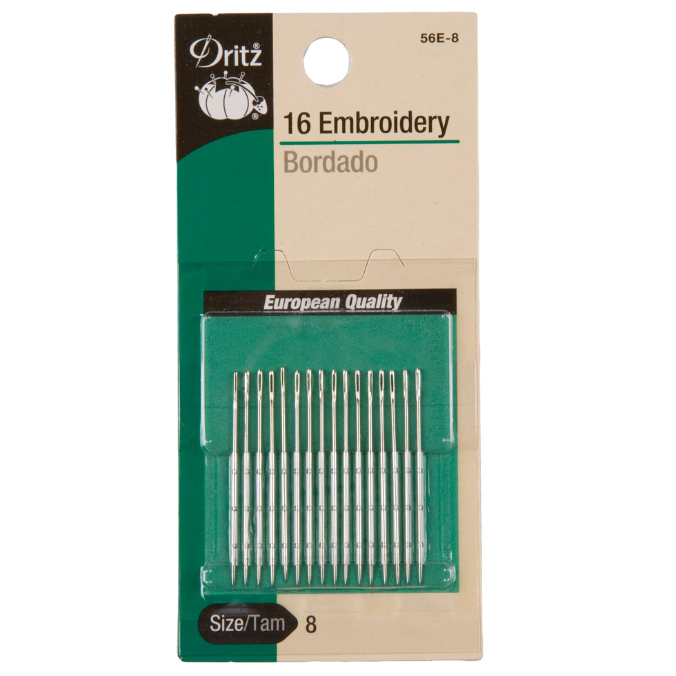 Dritz Embroidery Hand Needles Size 7 - 16ct - Hand Needles - Pins