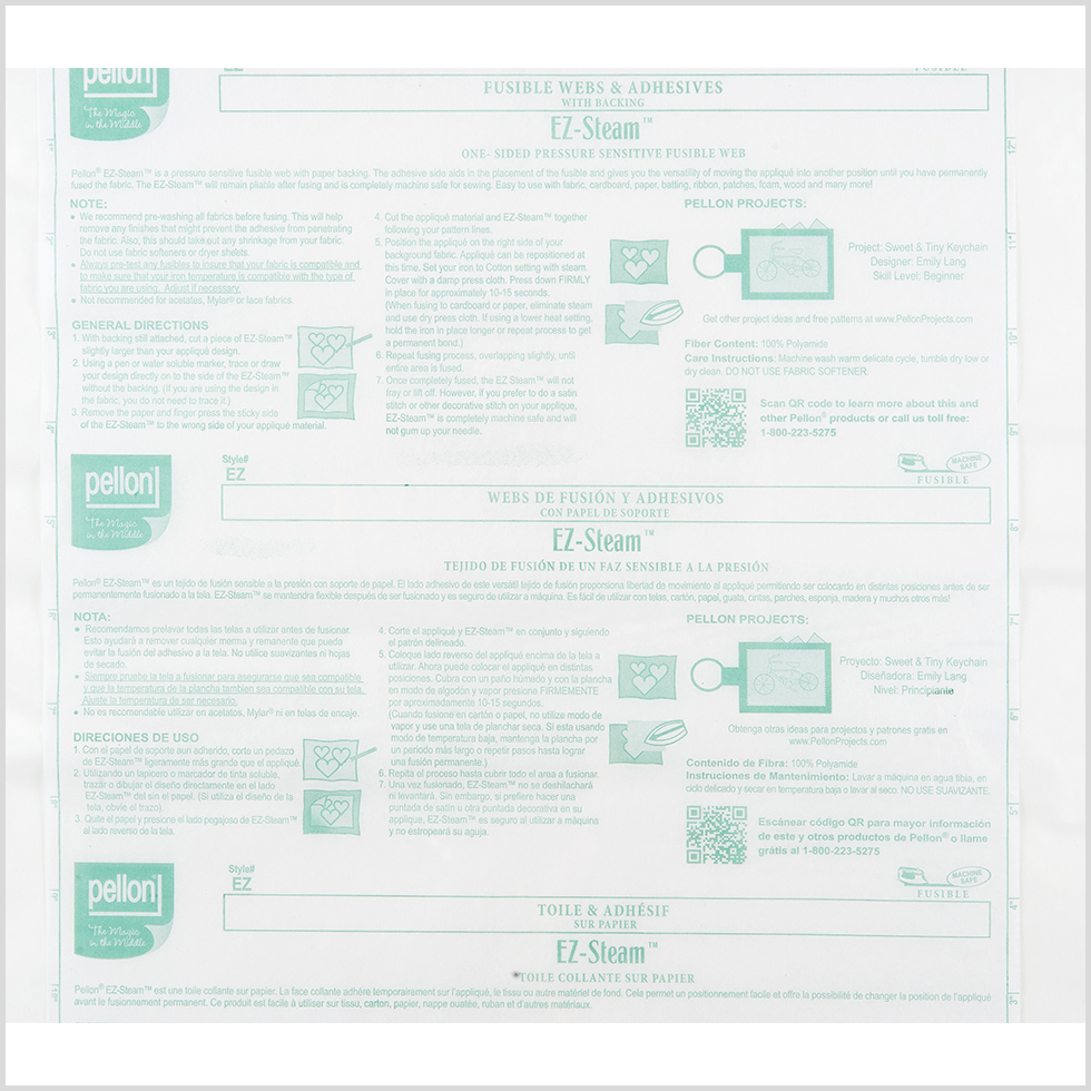 Double Sided Fusible Interfacing Application and Instruction