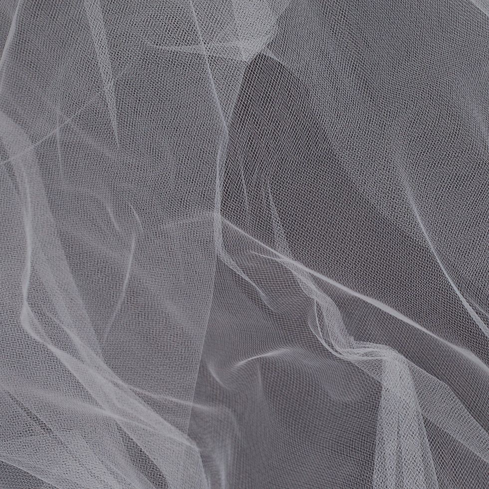 100% Polyester White Silk Organza Tulle Fabric for Wedding Dress