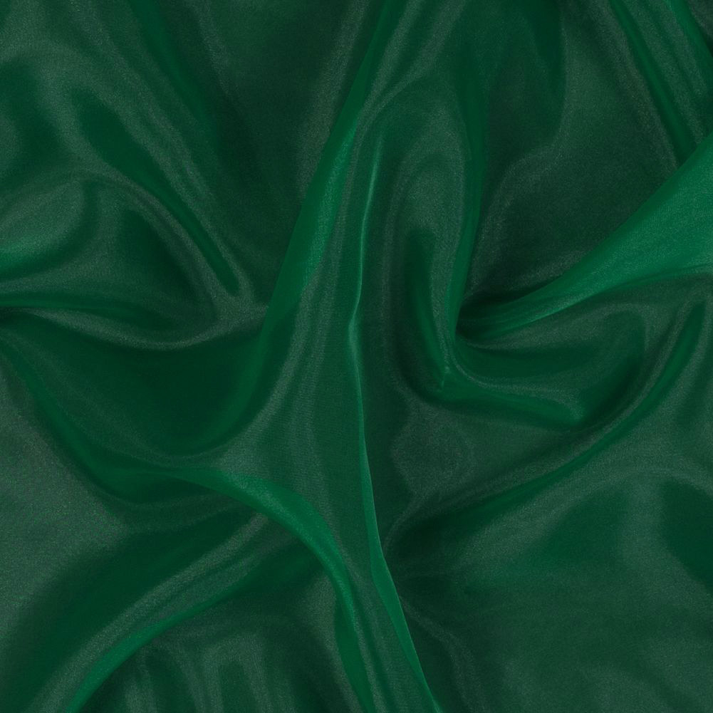 Zelda Emerald 2-Ply Polyester Organza - Organza - Polyester - Fashion ...