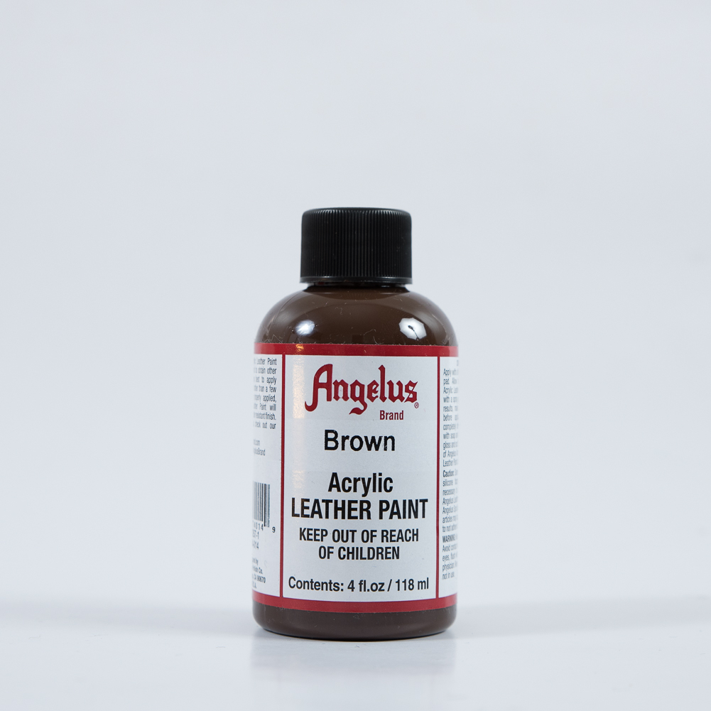 Angelus Brown Leather Paint - 4oz - Fabric Paint - Dye & Paint