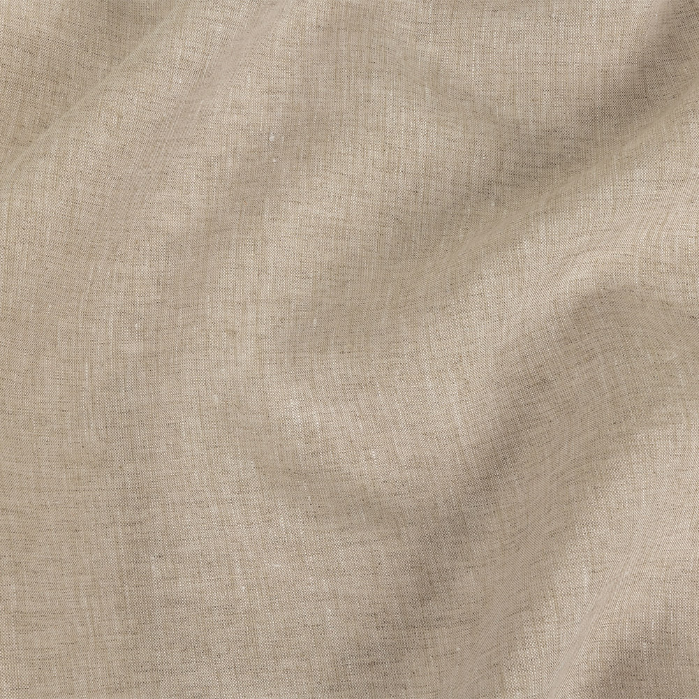 Minerva Heathered Beige Lightweight Linen Chambray - Lightweight - Linen -  Fashion Fabrics
