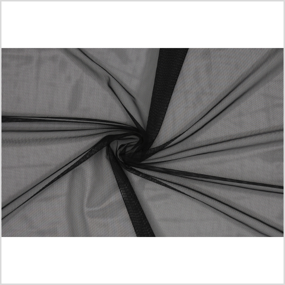 Black Stretch Polyester Power Mesh - Mesh - Other Fabrics - Fashion Fabrics