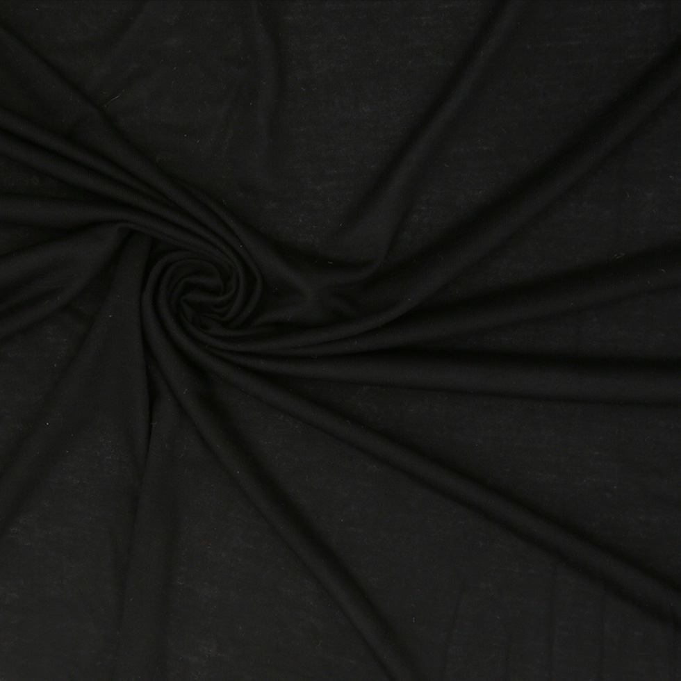 Black Micro Modal Jersey - Modal Jersey - Jersey/Knits - Fashion Fabrics