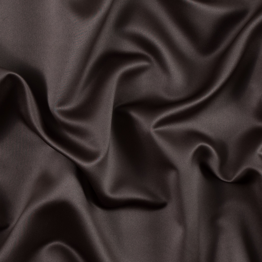 Mood Fabrics Black Polyester Satin