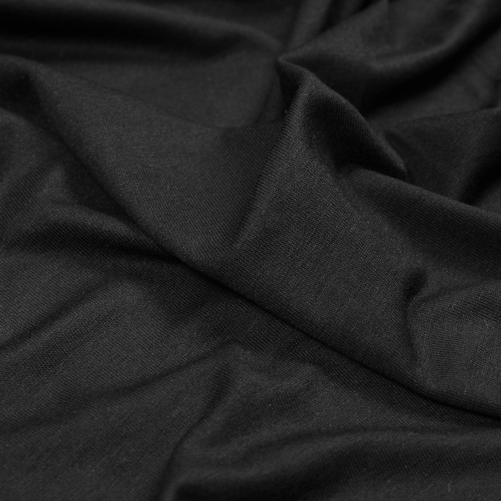 Black Washed Rayon Jersey - Rayon Jersey - Jersey/Knits - Fashion Fabrics