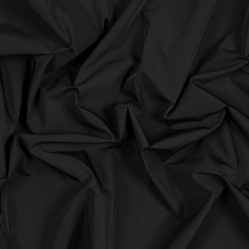 Mood Fabrics Fisher Black Water-Resistant Polyester Twill