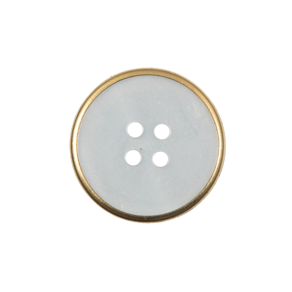 Italian Iridescent Gold Mother of Pearl Button - 36L/23mm