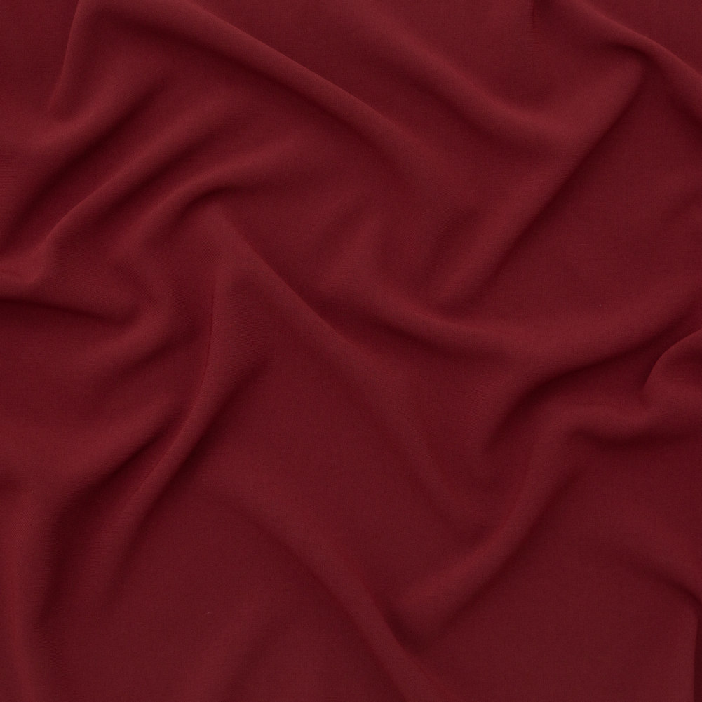 NY Designer Fabrics Ribbon Red Silk Crepe Back Satin Fabric