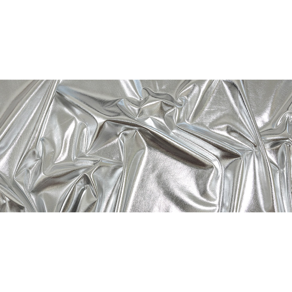 METALLIC SILVER Smooth Faux Leather Sheets PVC Leather 