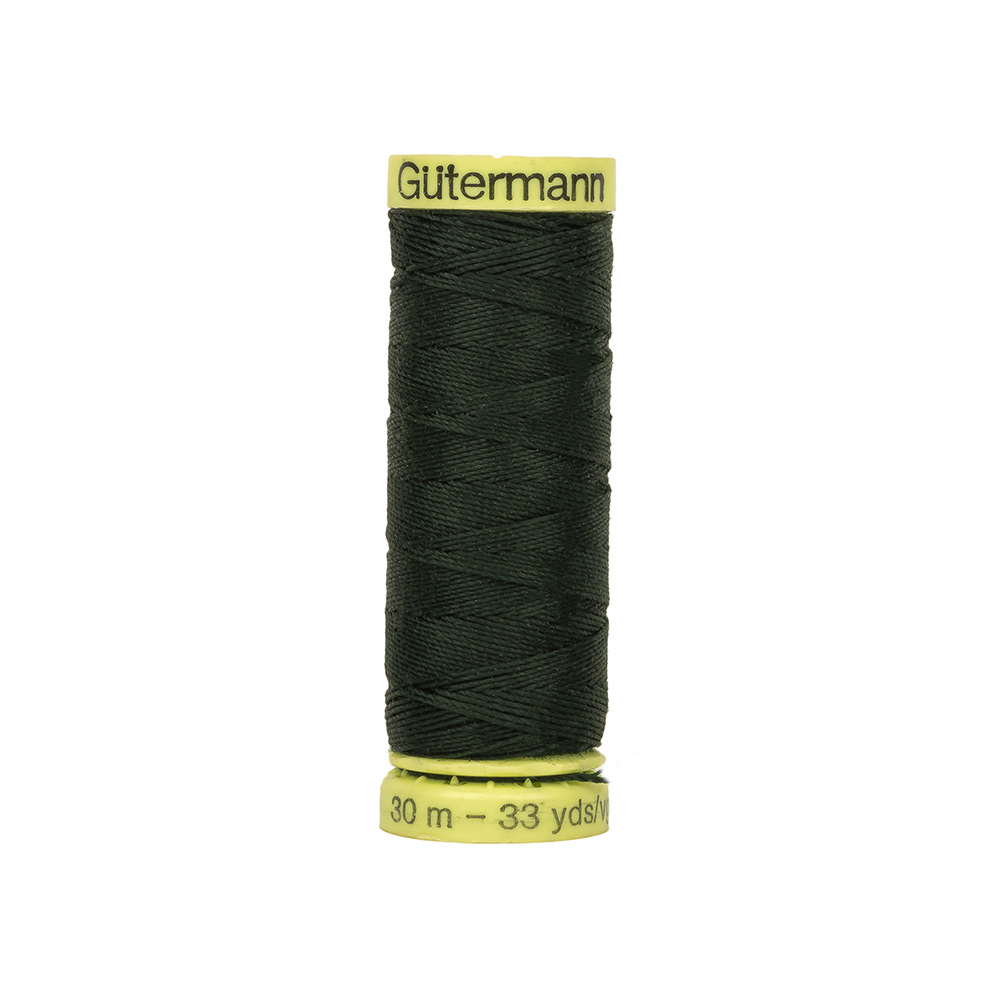 792 Forest Green 30m Gutermann Heavy Duty Top Stitch Thread - Top