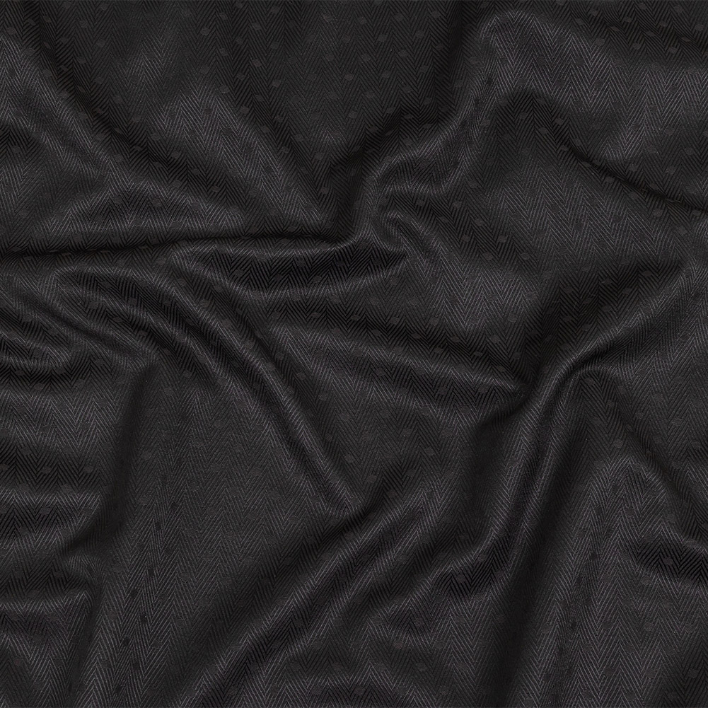 Mood Fabrics Black Polyester Satin