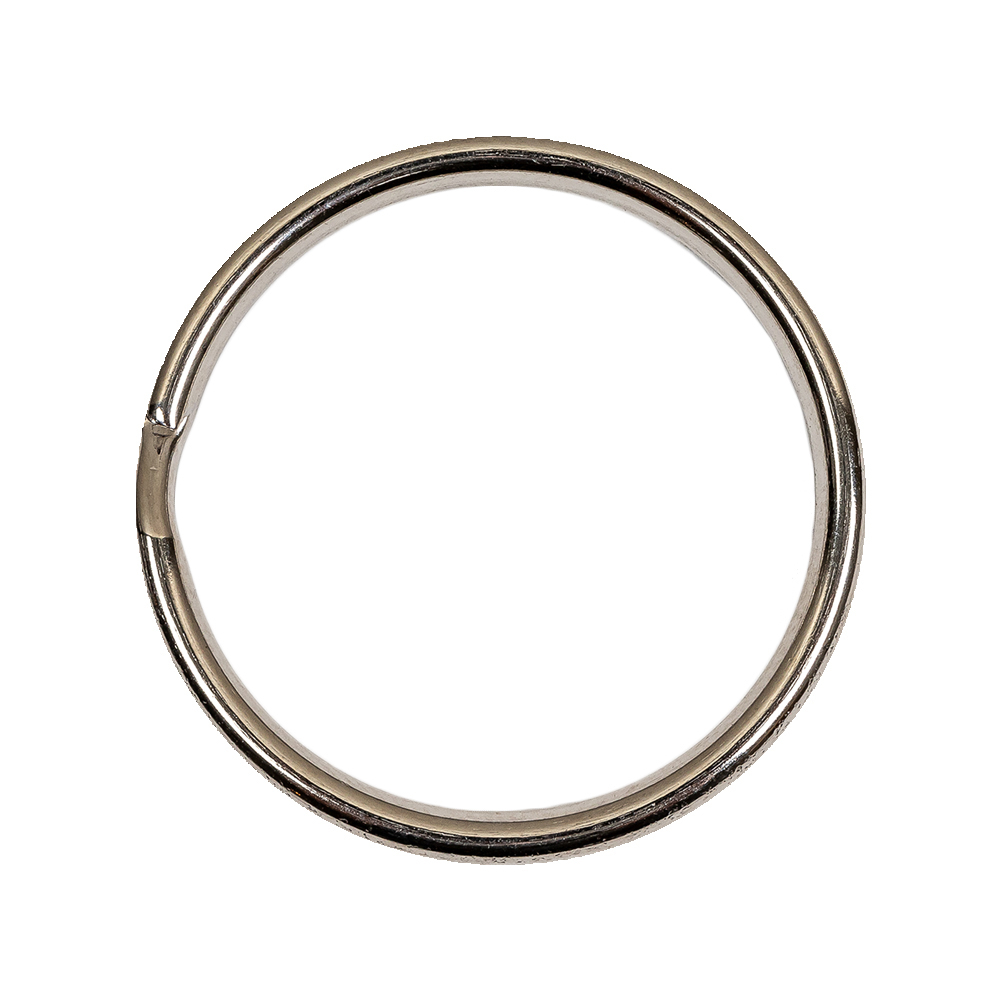 Nickel Metal Split Keychain Ring - 1.125 - Key Chains - Accessories - Trims