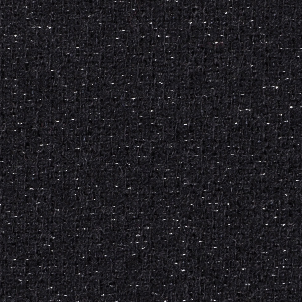 Black Solid Woven - Woven - Wool - Fashion Fabrics