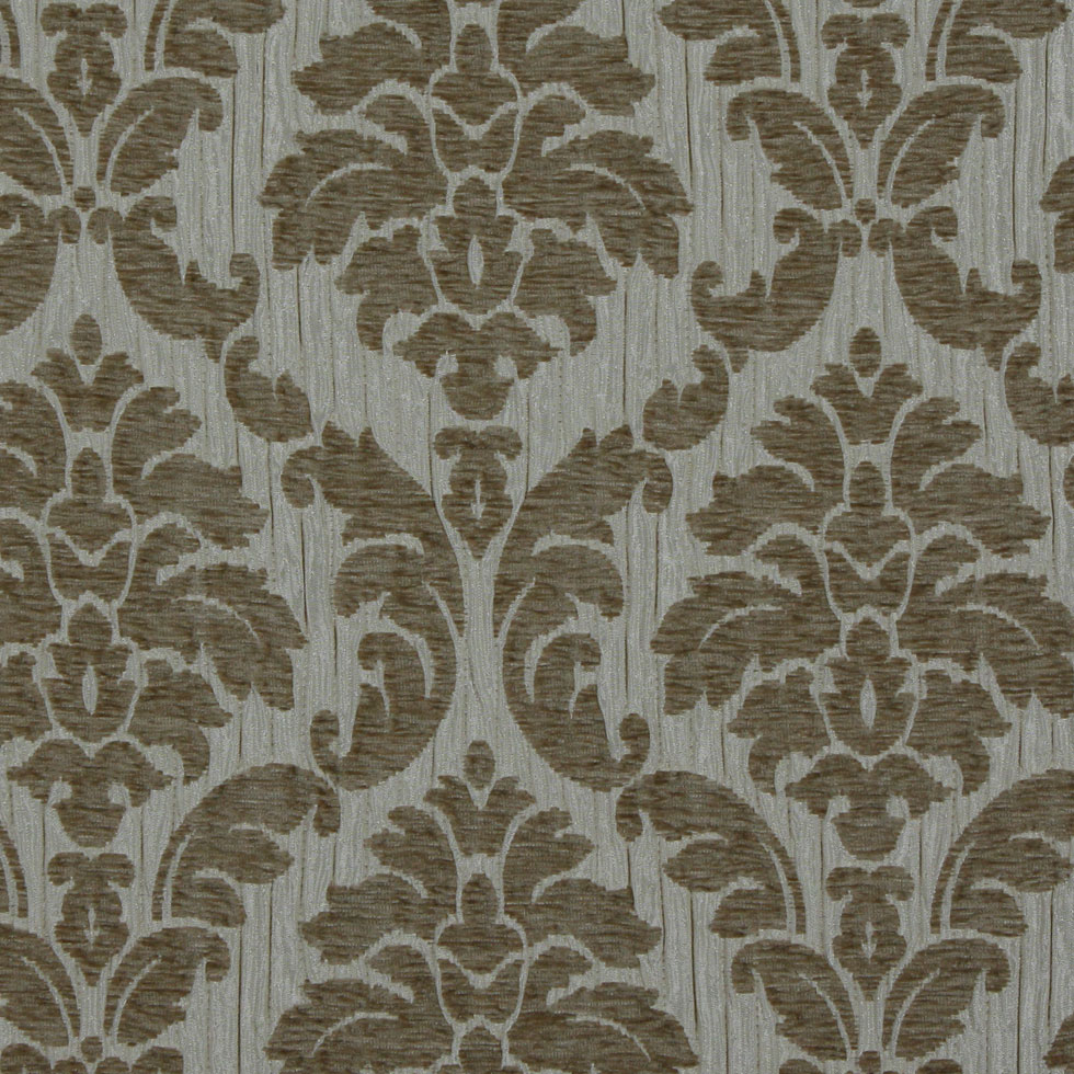 Cashmere/Beige Damask Chenille - Upholstery Fabrics - Home Decor ...