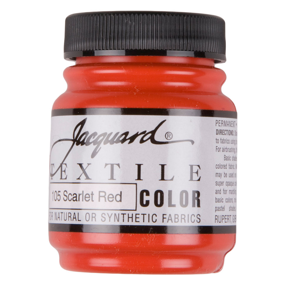 Jacquard Permanent Textile Color 2.25 oz. Jar - Scarlet Red