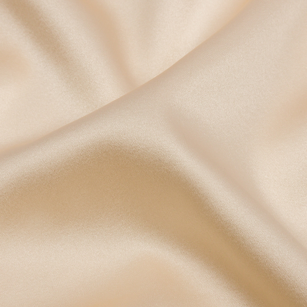 Premium Tapioca Stretch Silk Charmeuse - Charmeuse - Silk - Fashion Fabrics