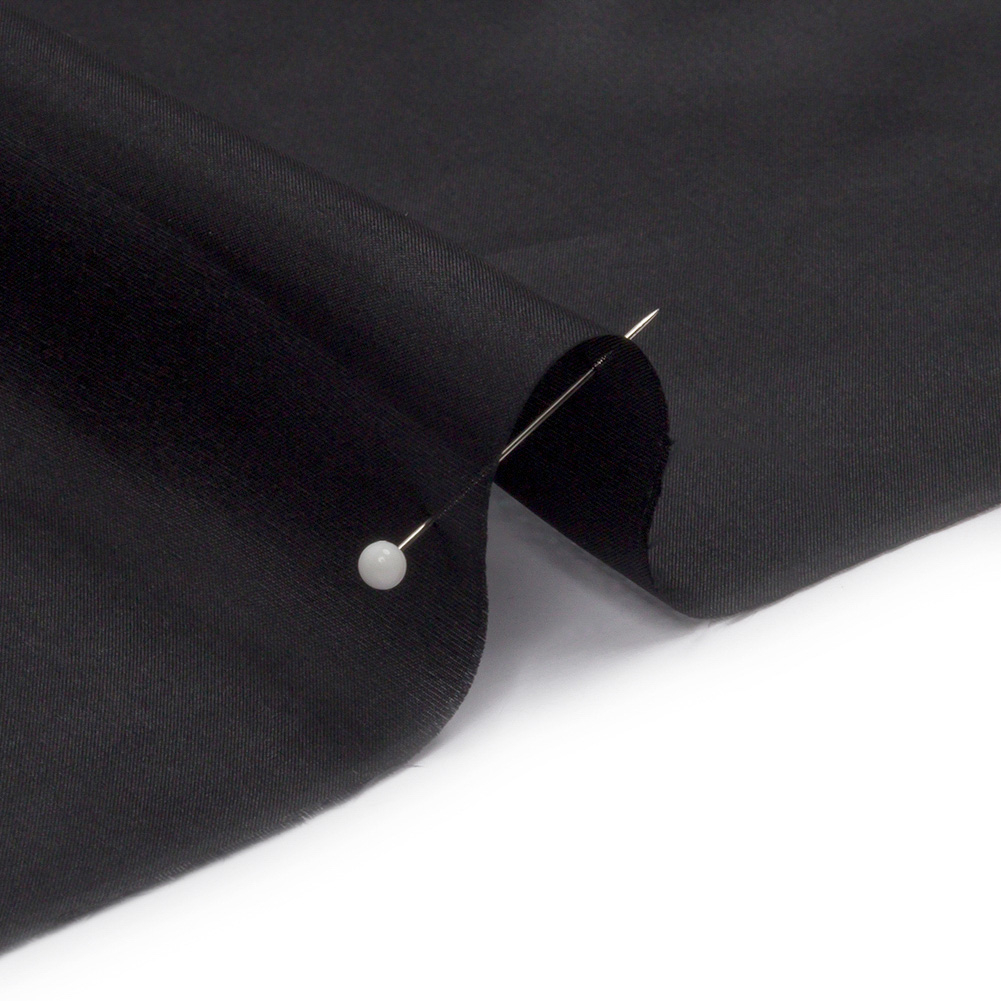 Premium Black China Silk/Habotai - China Silk - Silk - Fashion Fabrics