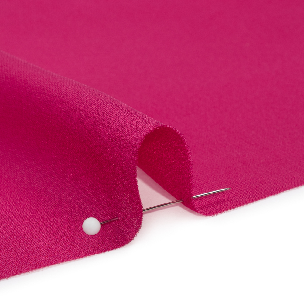 Premium Beetroot Silk Double Georgette - Georgette - Silk - Fashion Fabrics