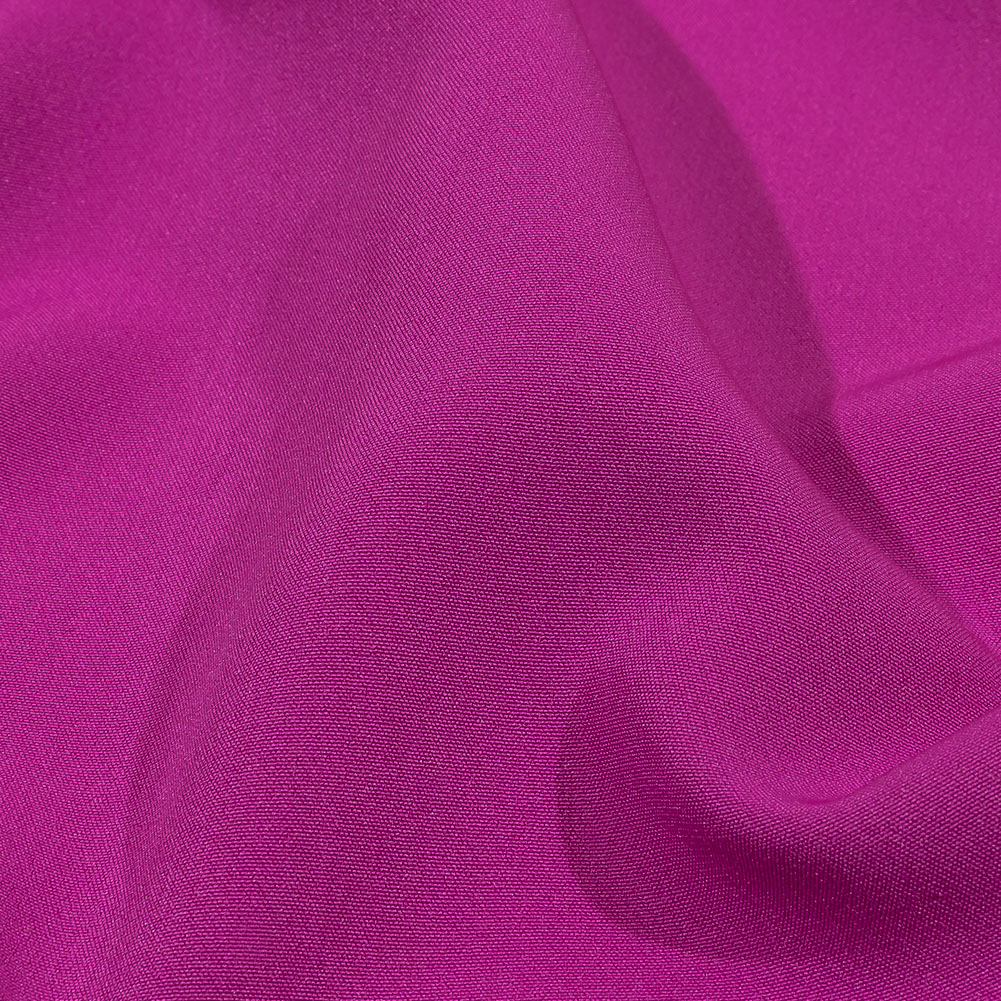 Dark Fuchsia Stretch Recycled Polyester 4 Ply Crepe - Crepe - Polyester ...