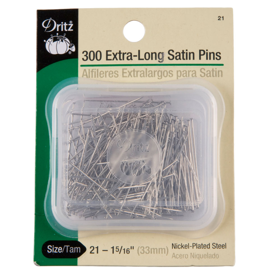 Extra Long Satin Pins | Mood Fabrics