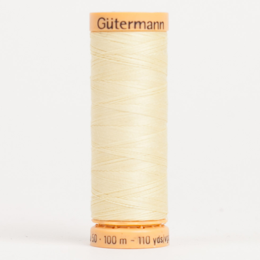 1370 Light Yellow 100m Gutermann Cotton Thread | Mood Fabrics