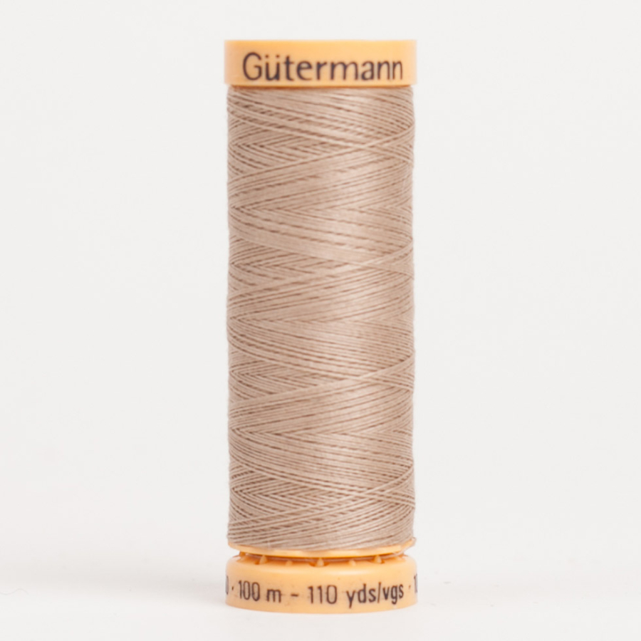 2700 Dover Beige 100m Gutermann Cotton Thread | Mood Fabrics