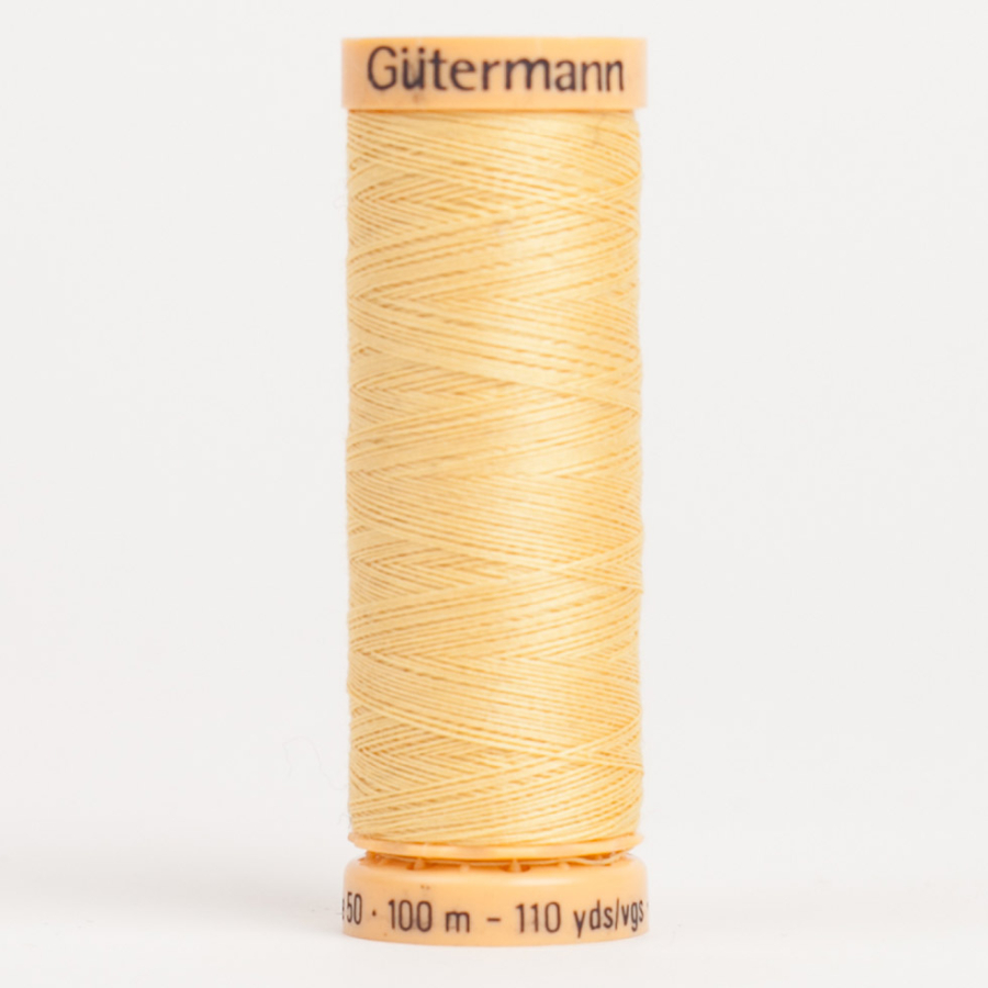 1600 Yellow 100m Gutermann Cotton Thread | Mood Fabrics