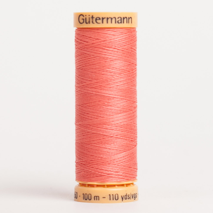 4970 Coral 100m Gutermann Cotton Thread | Mood Fabrics