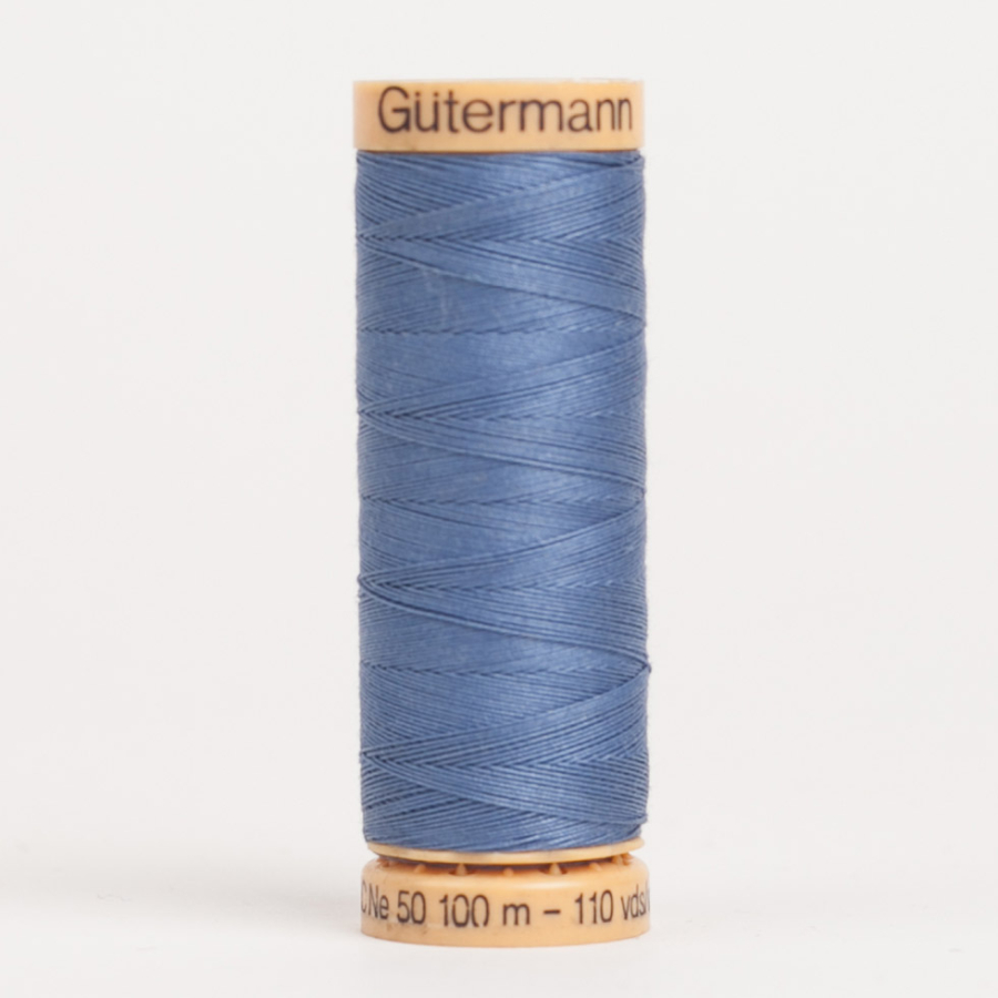 7330 Dark Sky Blue 100m Gutermann Cotton Thread | Mood Fabrics