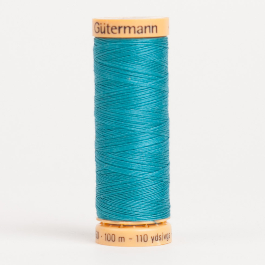 7534 Peacock Blue 100m Gutermann Cotton Thread | Mood Fabrics