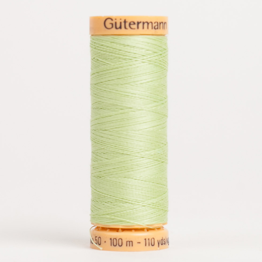 8975 Pastel Green 100m Gutermann Cotton Thread | Mood Fabrics