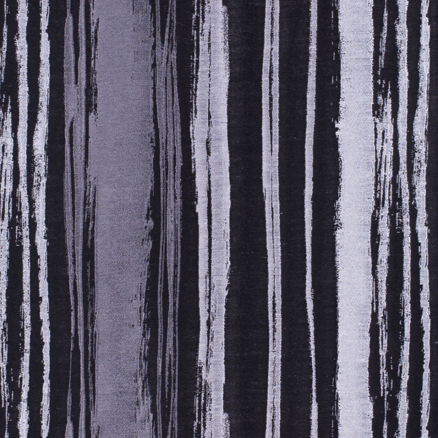 Black Stripes Poly | Mood Fabrics