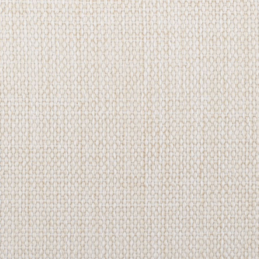 Ivory Solid Basketweave Poly | Mood Fabrics