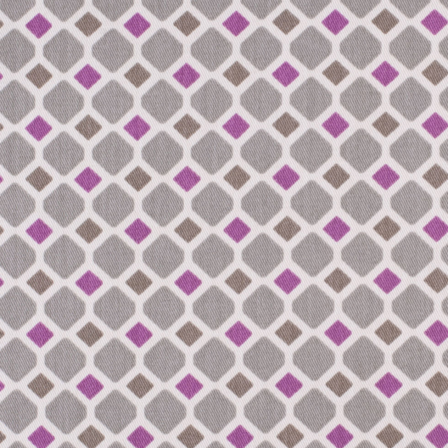 Sterling Geometric Crystallize | Mood Fabrics