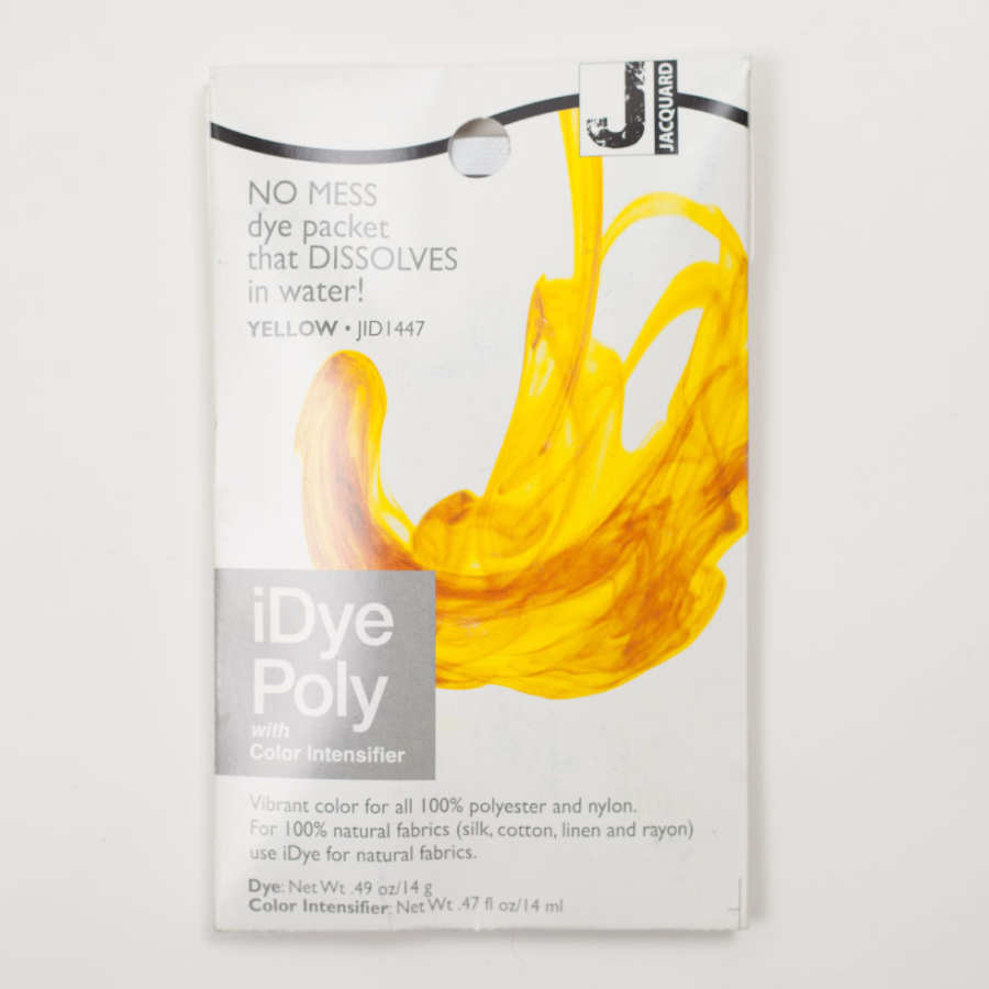 447 Yellow Jacquard iDye Poly | Mood Fabrics