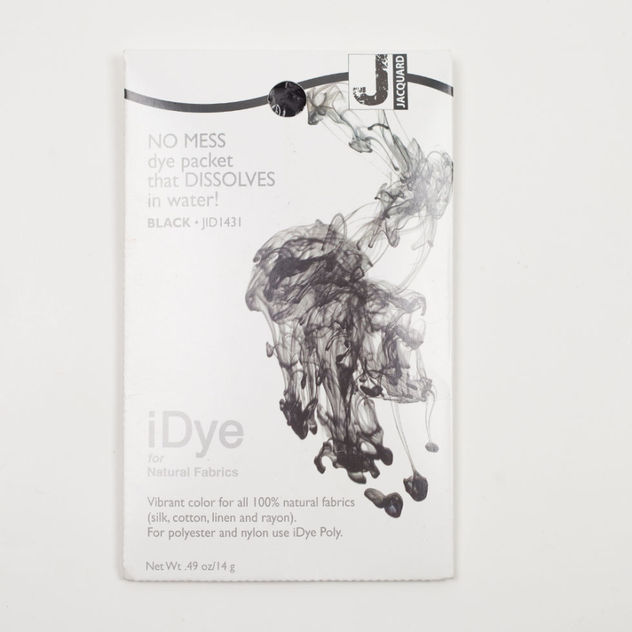 431 Black Jacquard iDye for Natural Fabrics | Mood Fabrics