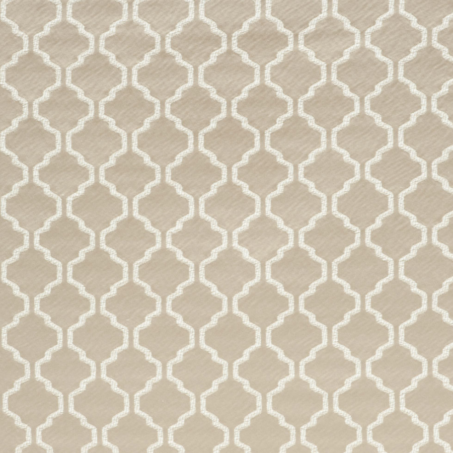 Nought Geometric Trellis Polyester | Mood Fabrics