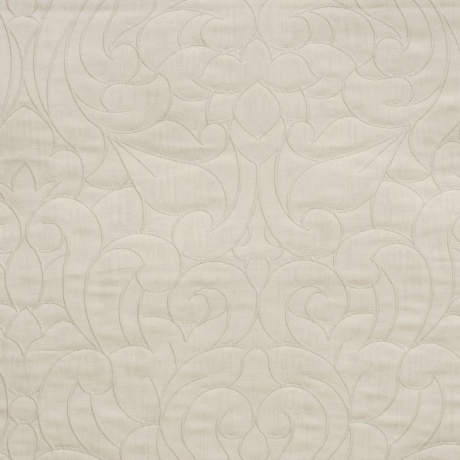 Ivory Floral Two-Sided Polyester | Mood Fabrics