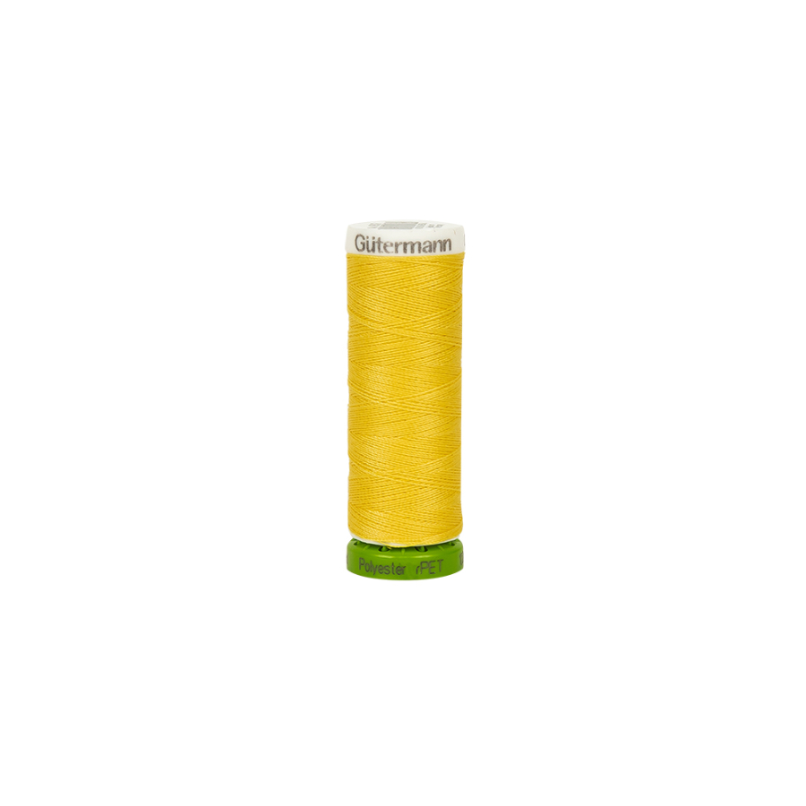 852 Lemon Peel 100m Gutermann 100% Recycled Polyester Thread | Mood Fabrics