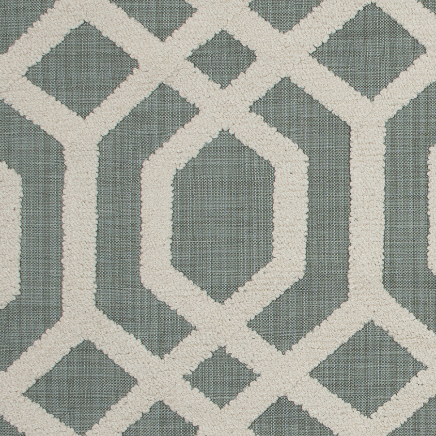 Resort Polyester Woven with a Geometric Faux-Chenille Design | Mood Fabrics
