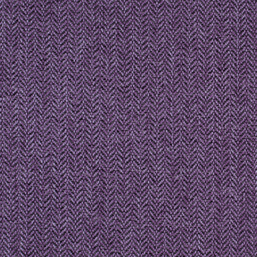 Lavender/Black Heavyweight Herringbone Tweed | Mood Fabrics