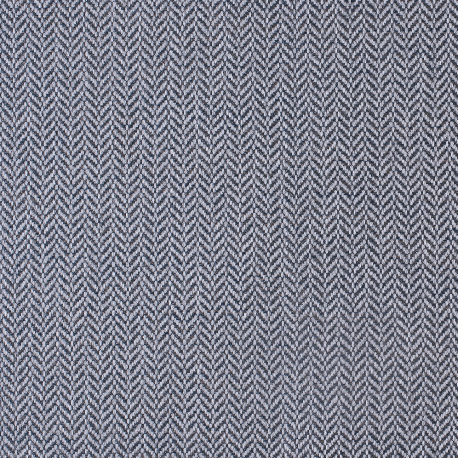 Steel Heavyweight Herringbone Tweed | Mood Fabrics