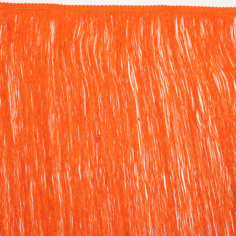 24 European Orange Chainette Fringe Trim | Mood Fabrics