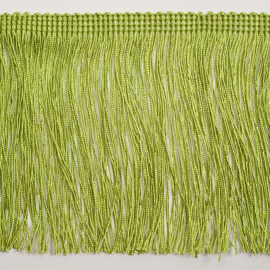 4 European Lime Green Chainette Fringe Trim | Mood Fabrics