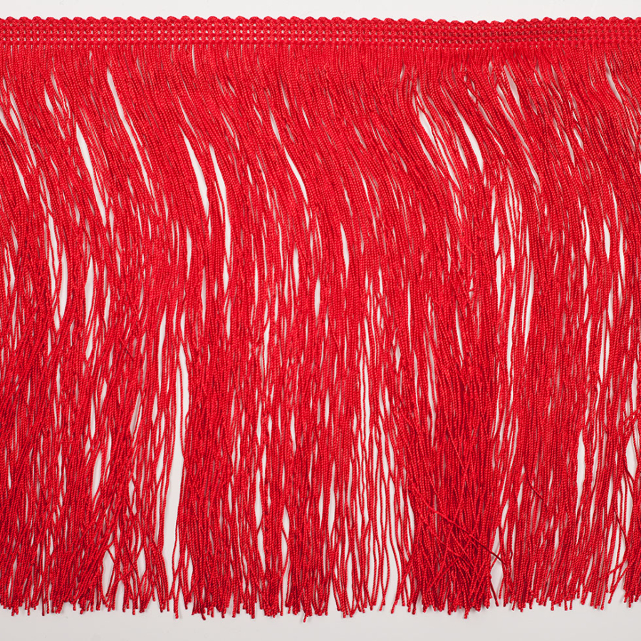 8 European Red Chainette Fringe Trim | Mood Fabrics