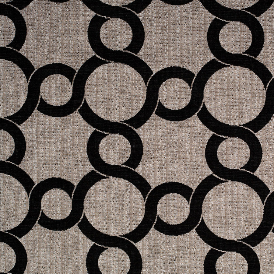 Turkish Ebony Flocked Polyester Upholstery | Mood Fabrics