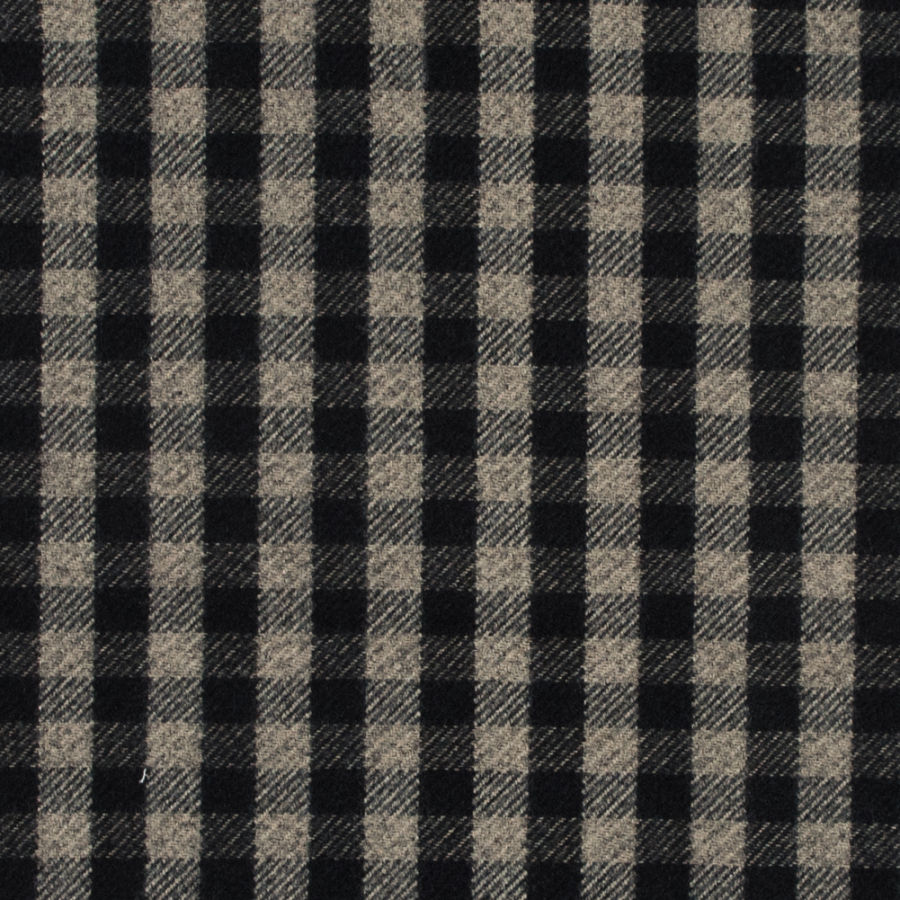 Flint Shepherd's Check Upholstery Twill | Mood Fabrics