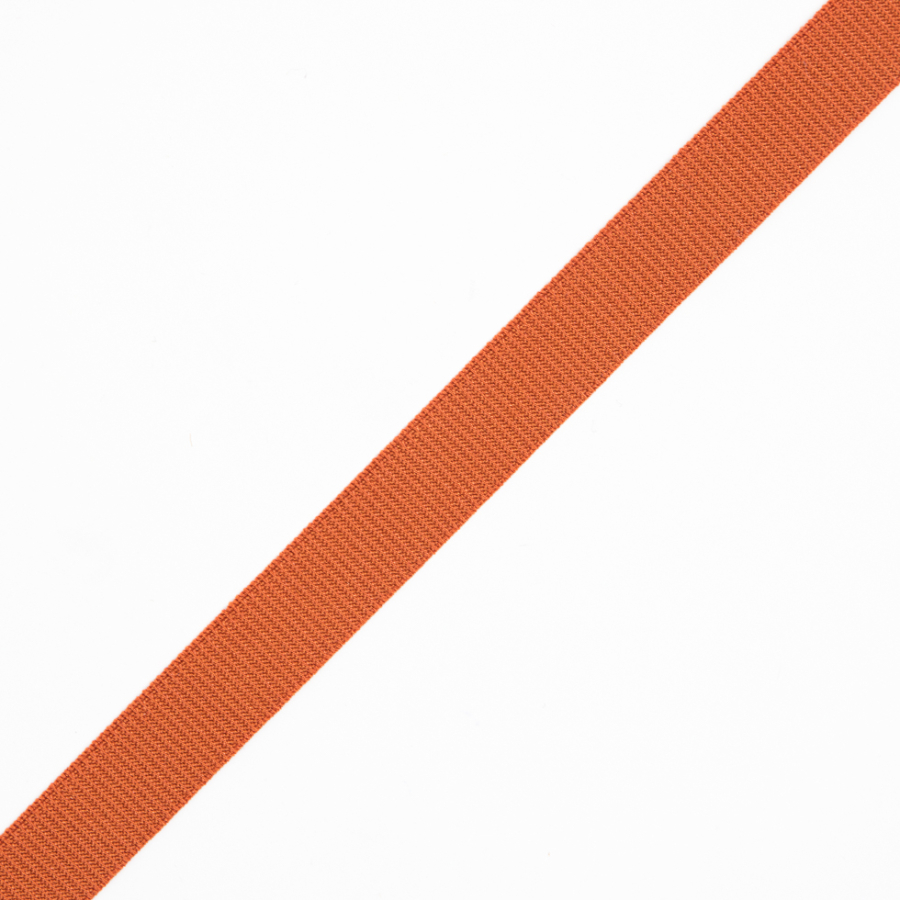 Orange Stretch Grosgrain - 0.625 | Mood Fabrics