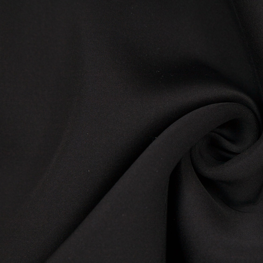 Black Polyester Neoprene | Mood Fabrics